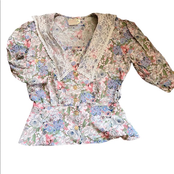 VTG Prairie Puff Sleeve Top - Picture 2 of 8